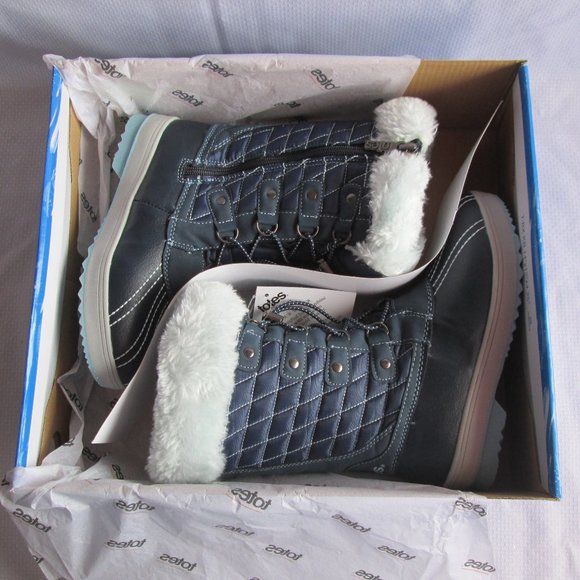 TOTES SHIRLEY TALL GIRLS WINTER BOOTS – DRESS BLUE COOL BLUE - Picture 4 of 16